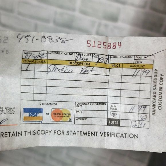 Vintage 80s Newco Hunting Shooting Vest Mens XL Outdoorsman Sportswear Mountain - Picture 8 of 8